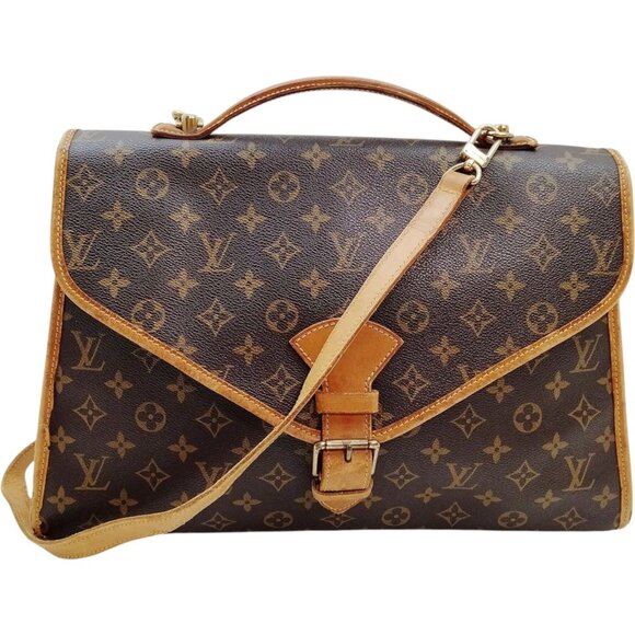 (L5) Authentic Louis Vuitton Crossbody Bag Brown Monogram Luxury Vintage Designe - Picture 1 of 9